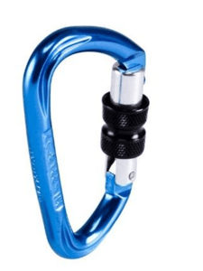 Recalled Rocky Screwgate carabiners (blue)